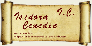 Isidora Čenedić vizit kartica